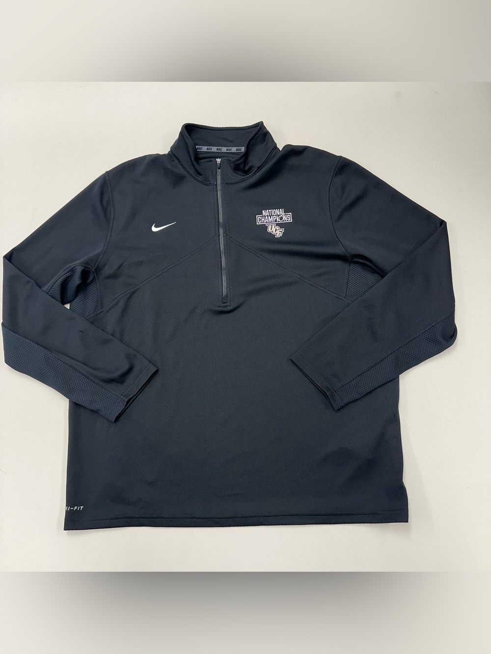 Nike UCF Knights Training 1/4 Zip Jacket Sweatshirt Mens 2XL Black Active